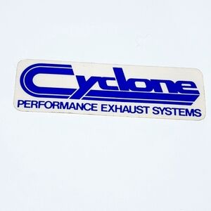 CYCLONE Performance Exhaust Systems Original Vintage 70's Racing Sticker